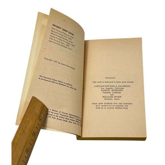 Lost Continent & Children of Mu James Churchward Lot 2 PB Book 1970 - Picture 7 of 10